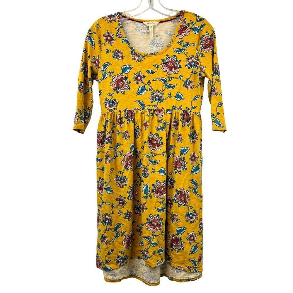 Matilda Jane Floral Sundress 3/4 Sleeve Yellow/Multi Size XS